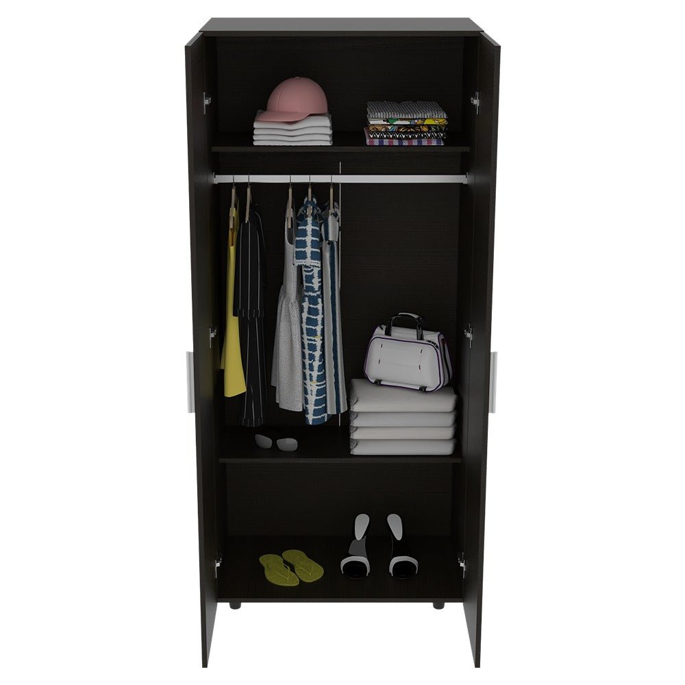 Closet Madrid Wengue 80 cm con Dos Puertas - Closets | Bylmo