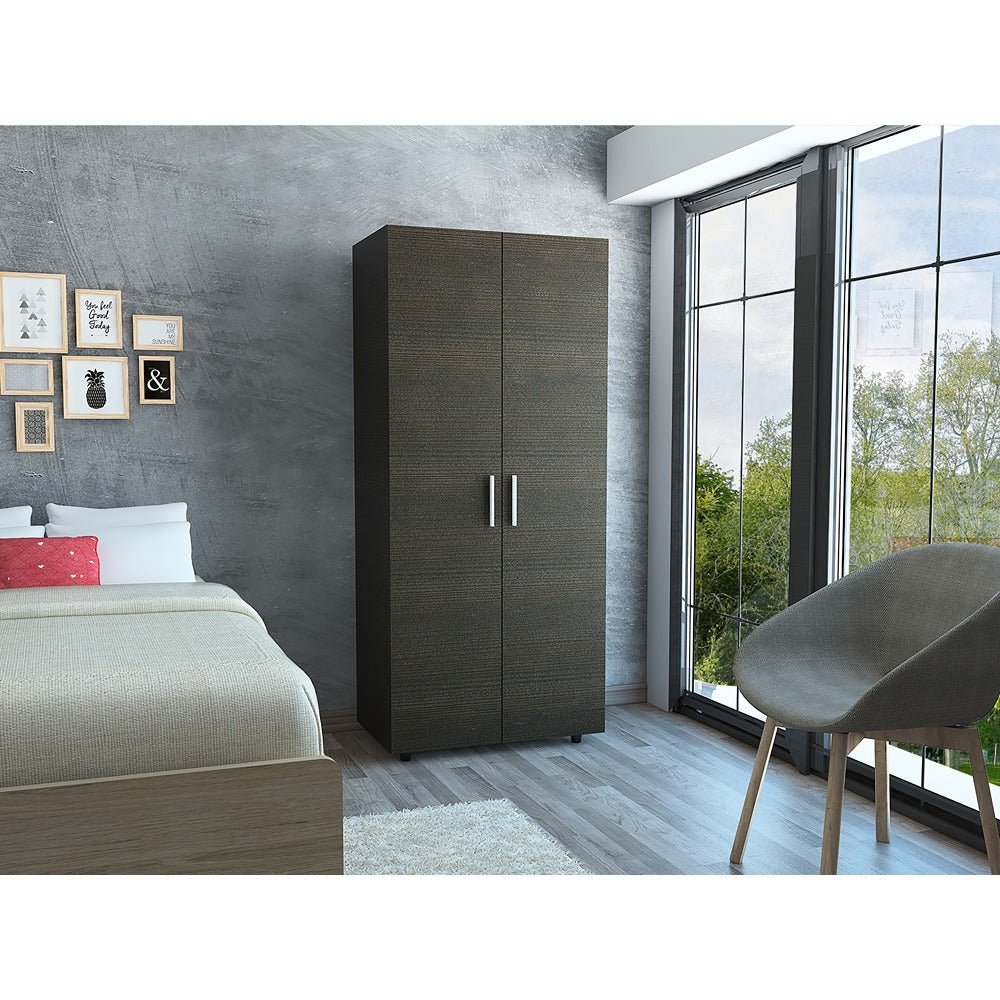 Closet Madrid Wengue 80 cm con Dos Puertas - Closets | Bylmo