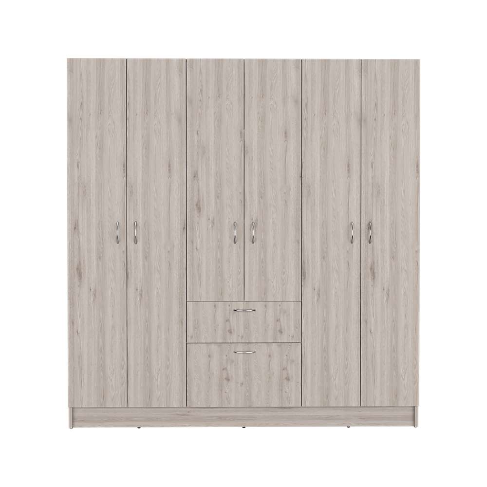 Closet Mitú Ceniza 162 cm con Siete Puertas y un Cajón - Closets | Bylmo