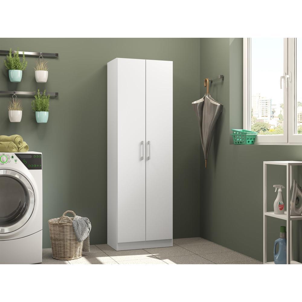 Alacena Ajara Blanco 56x169cm con Dos Puertas - Muebles Organizadores | Bylmo