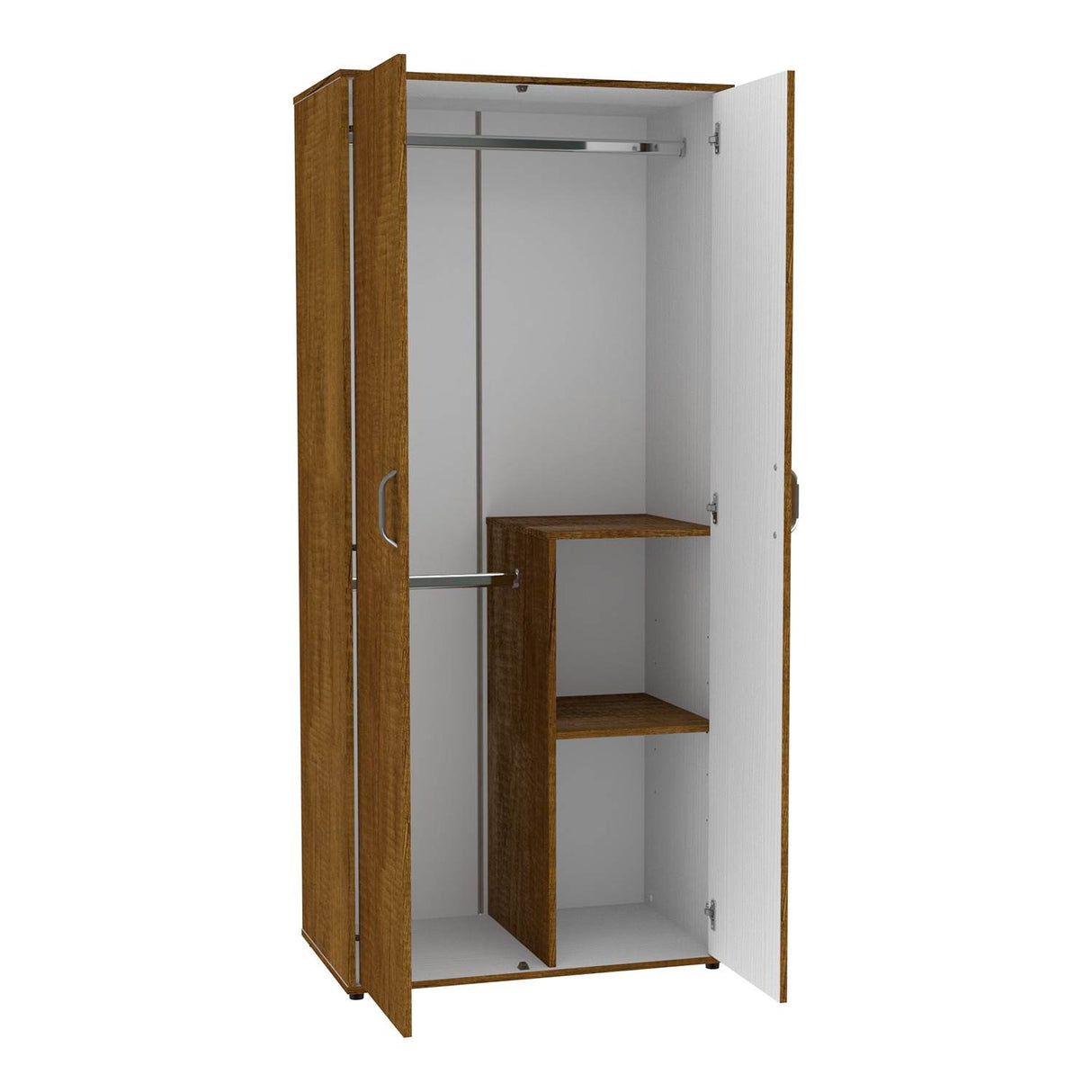Closet Star Caramelo 80x180cm sin Cajones con 2 Entrepaños - Closets | Bylmo