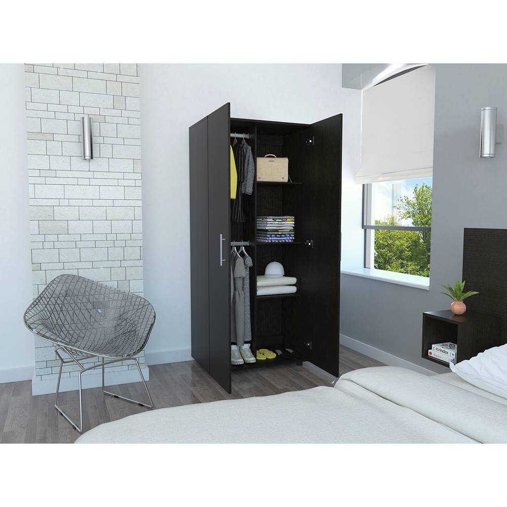 Closet Tera Wengue 80 cm con Dos Puertas - Closets | Bylmo