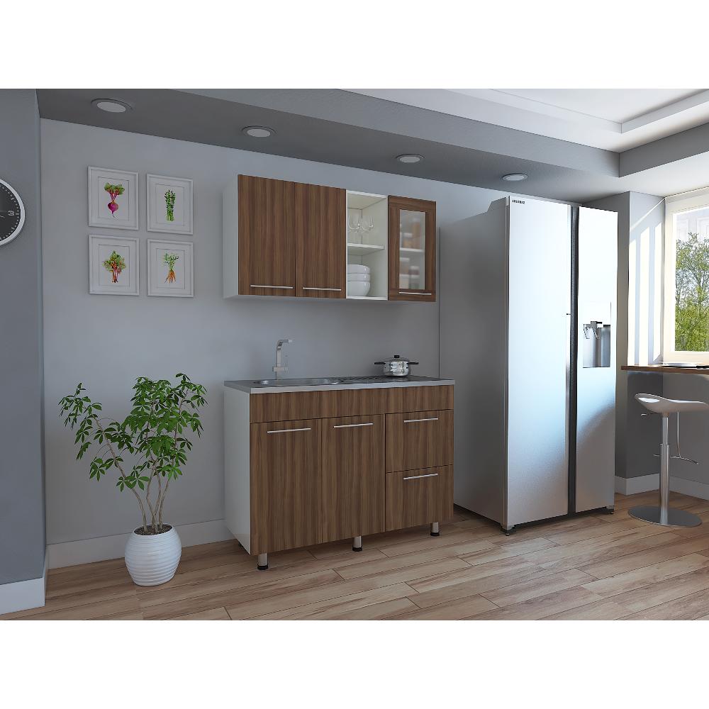 Cocina Thyra Sangria 120 cm Izquierda con Mesón - Cocinas | Bylmo