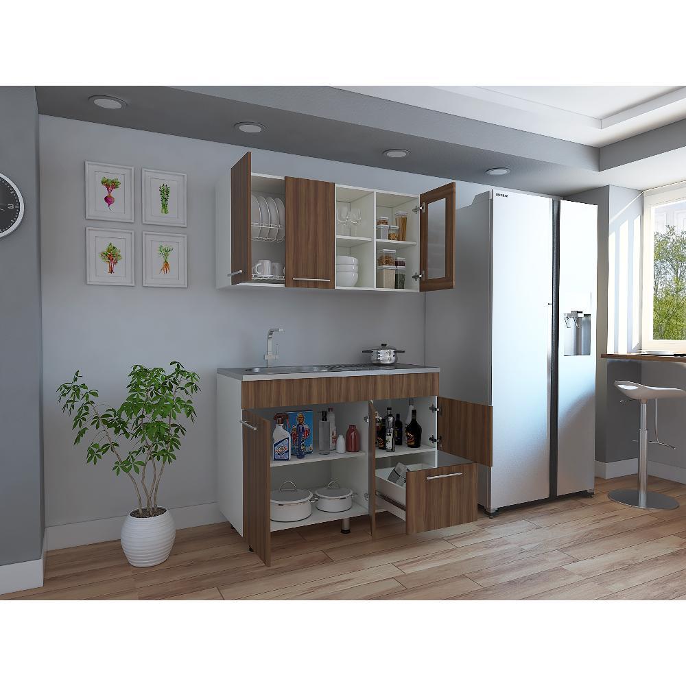 Cocina Thyra Sangria 120 cm Izquierda con Mesón - Cocinas | Bylmo