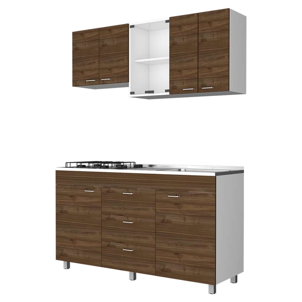 Cocina Lumina Gales 150 cm Derecha con Mesón - Cocinas | Bylmo