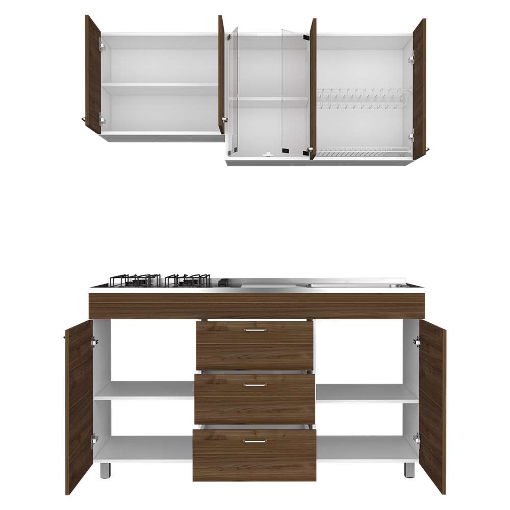 Cocina Lumina Gales 150 cm Derecha con Mesón - Cocinas | Bylmo