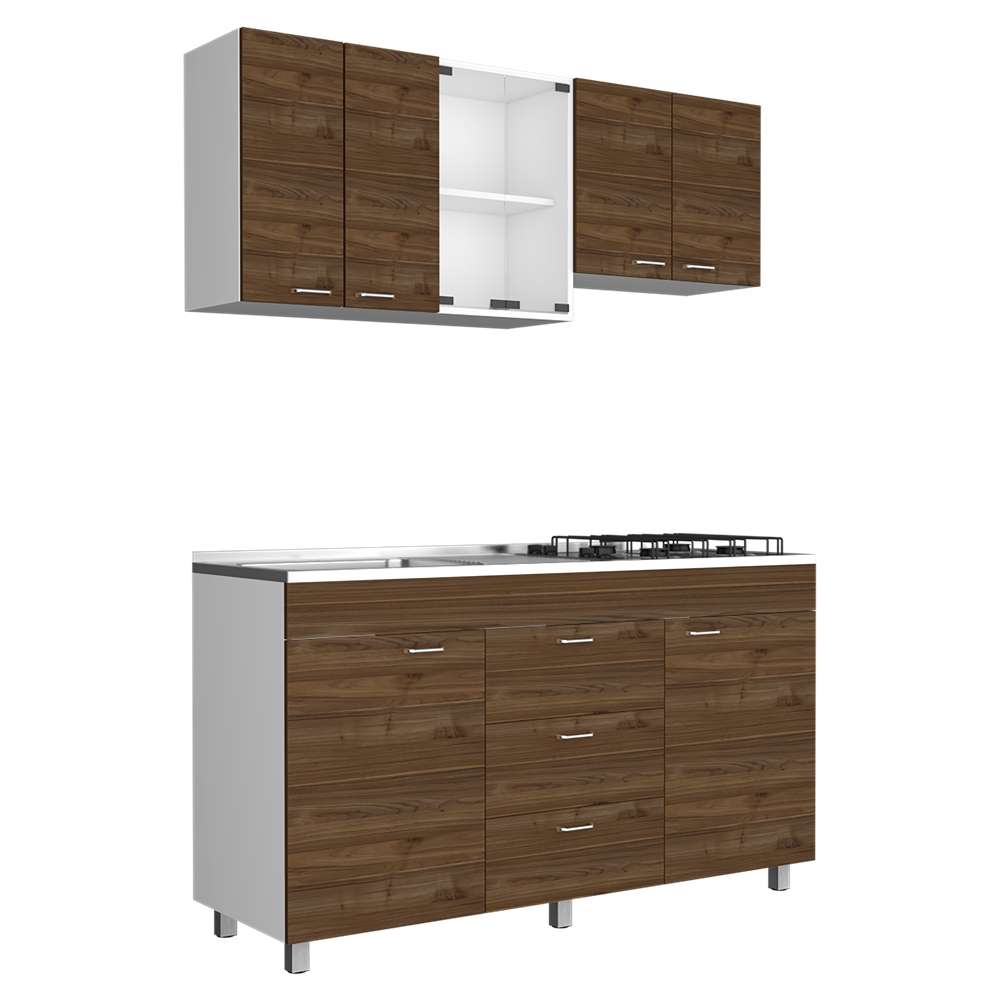 Cocina Lumina Gales 150 cm Izquierda con Mesón - Cocinas | Bylmo