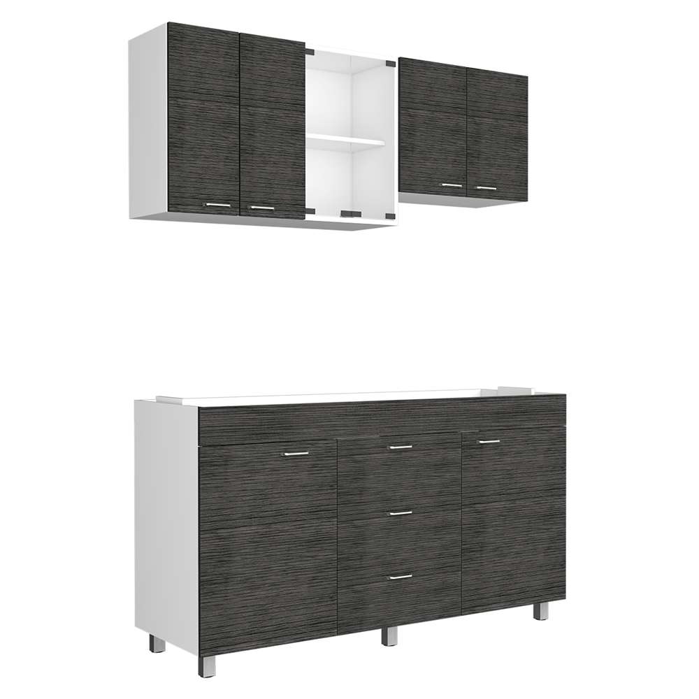 Cocina Lumina Blanco 150x84.5cm sin Mesón - Cocinas | Bylmo