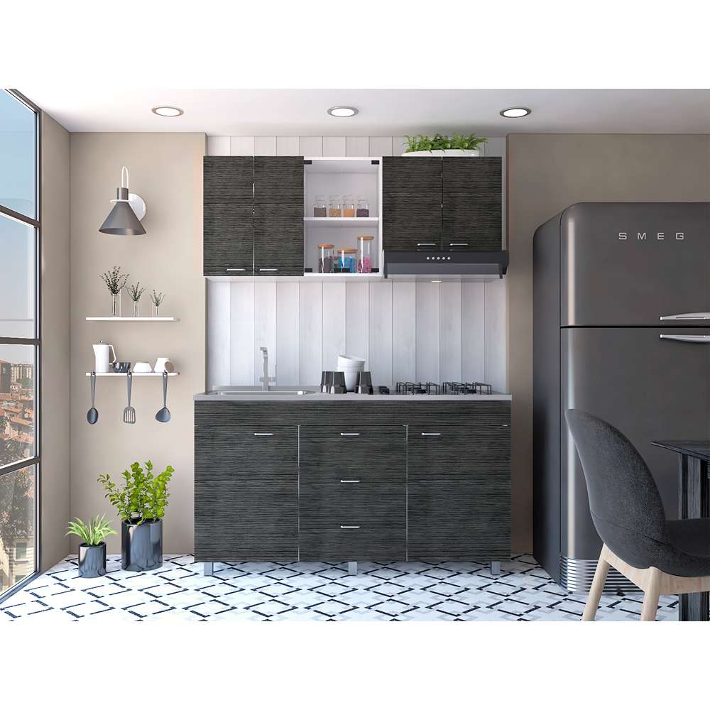 Cocina Lumina Blanco 150x84.5cm sin Mesón - Cocinas | Bylmo