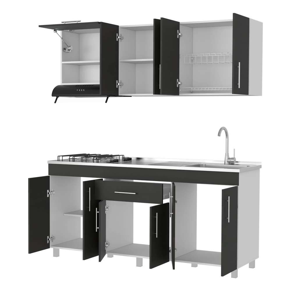 Cocina Mariana Wengue 180 cm Derecha con Mesón