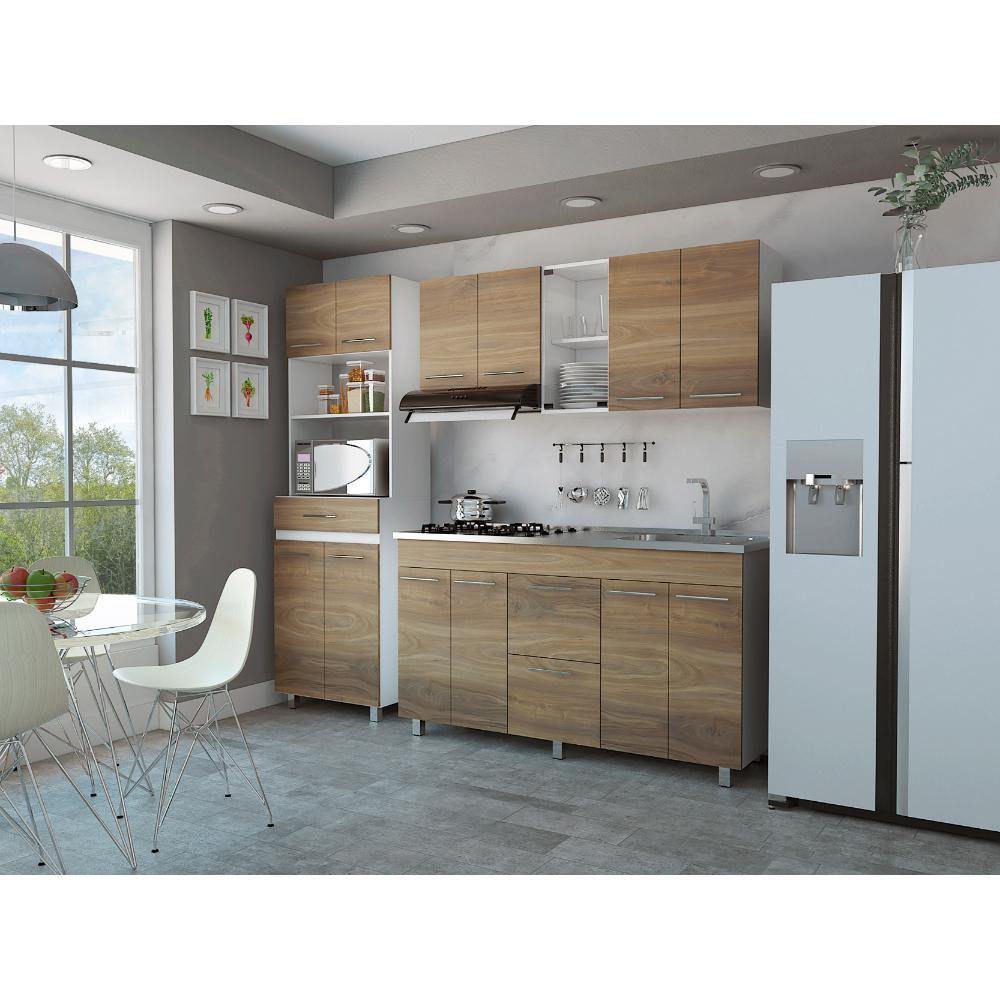 Cocina Luna Expreso 150 cm Derecho con Mesón - Cocinas | Bylmo