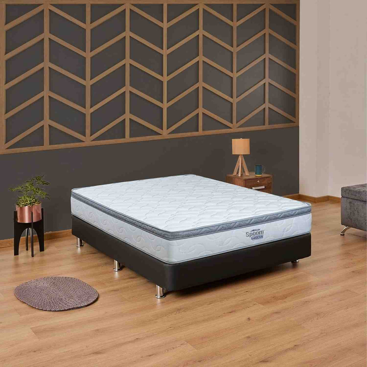 Colchón Spoom E Acqua Blanco King 200 X 200 Cm Firme Ortopedico - Colchones | Bylmo