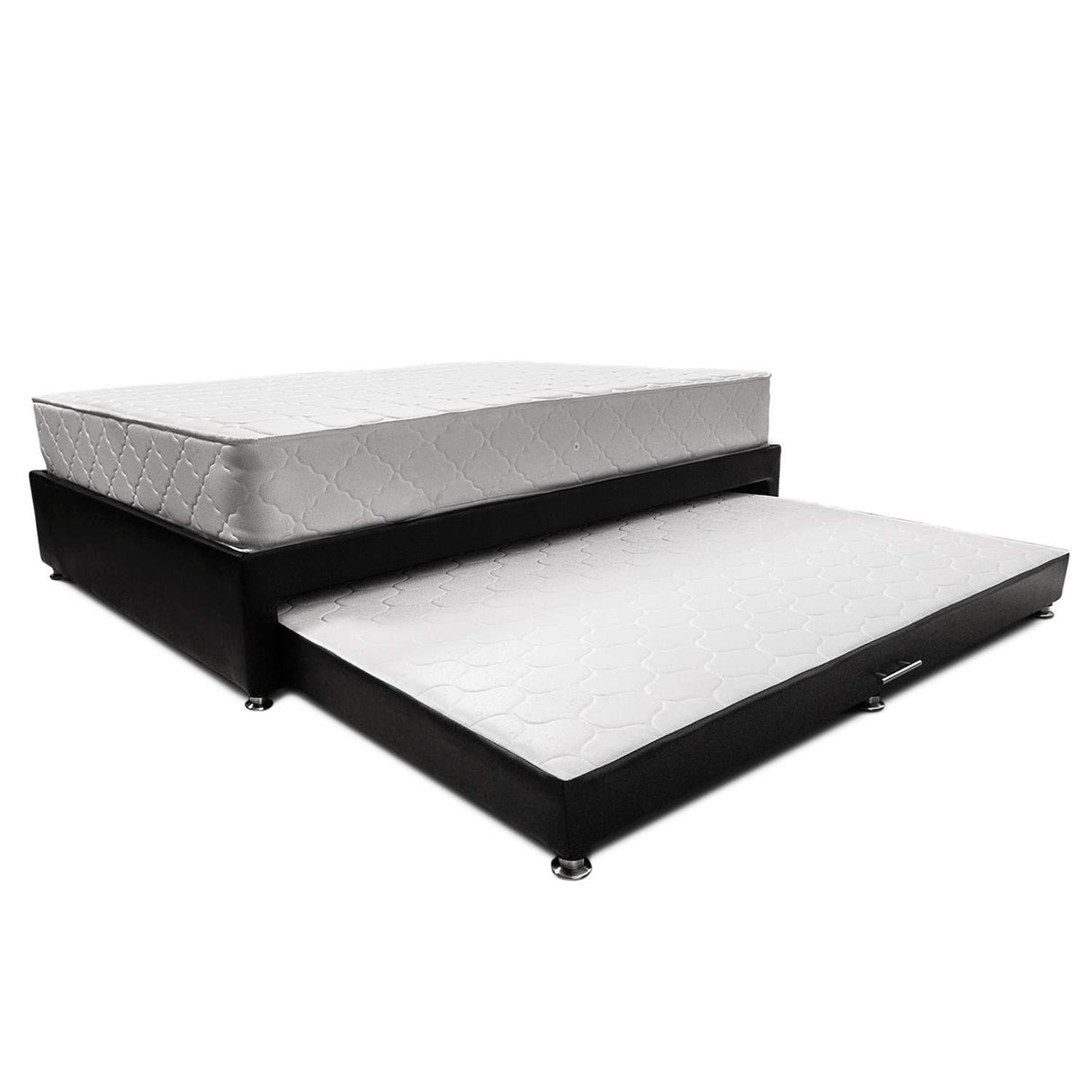 Combo Cama Tarima y Colchón Dreamer Negro Sencilla 100 cm Rectangular con Una Almohada - Combos Habitacion | Bylmo