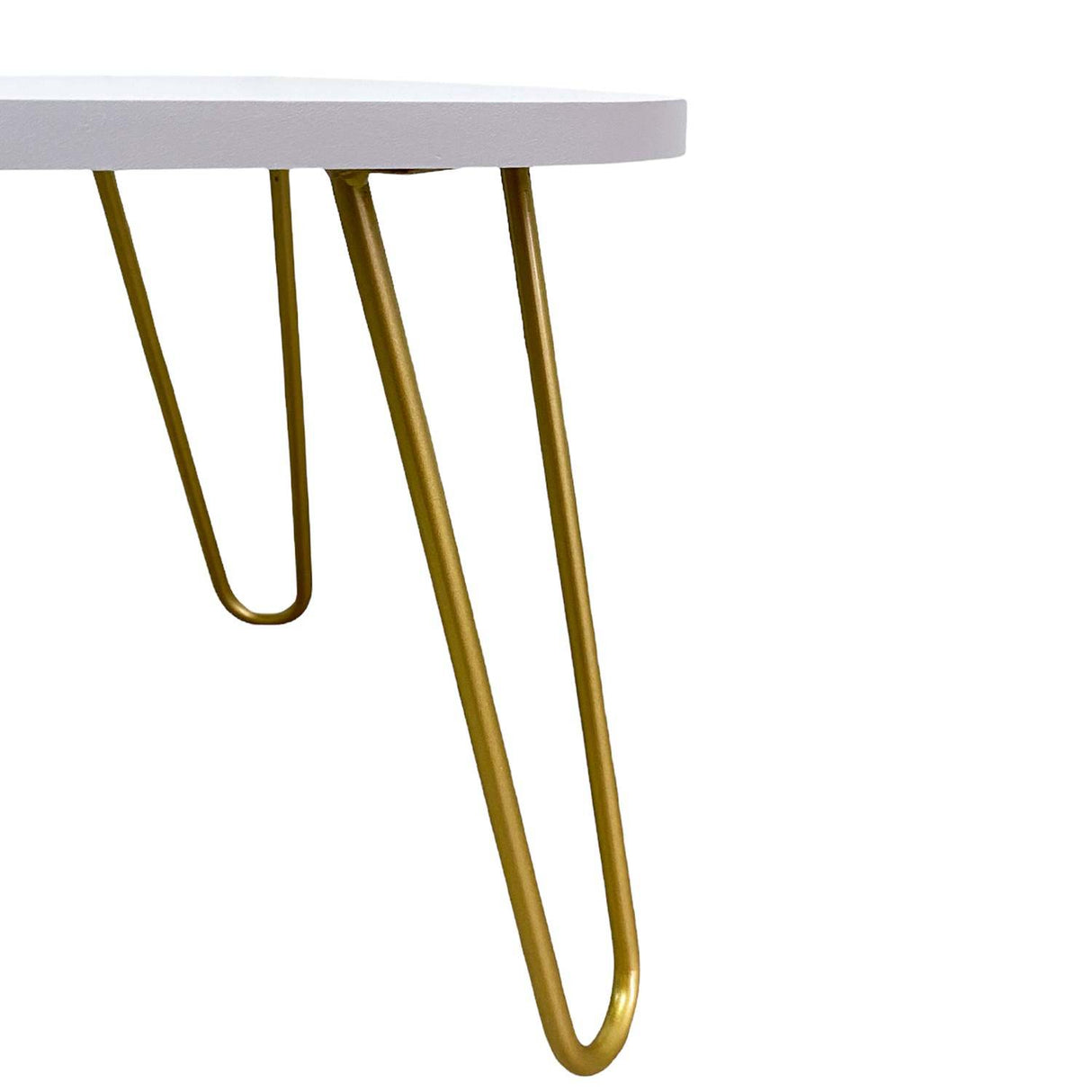 Combo Mesa de Centro y Mesa Auxiliar Shine Blanco 60 cm Triangulares - Combos Sala | Bylmo