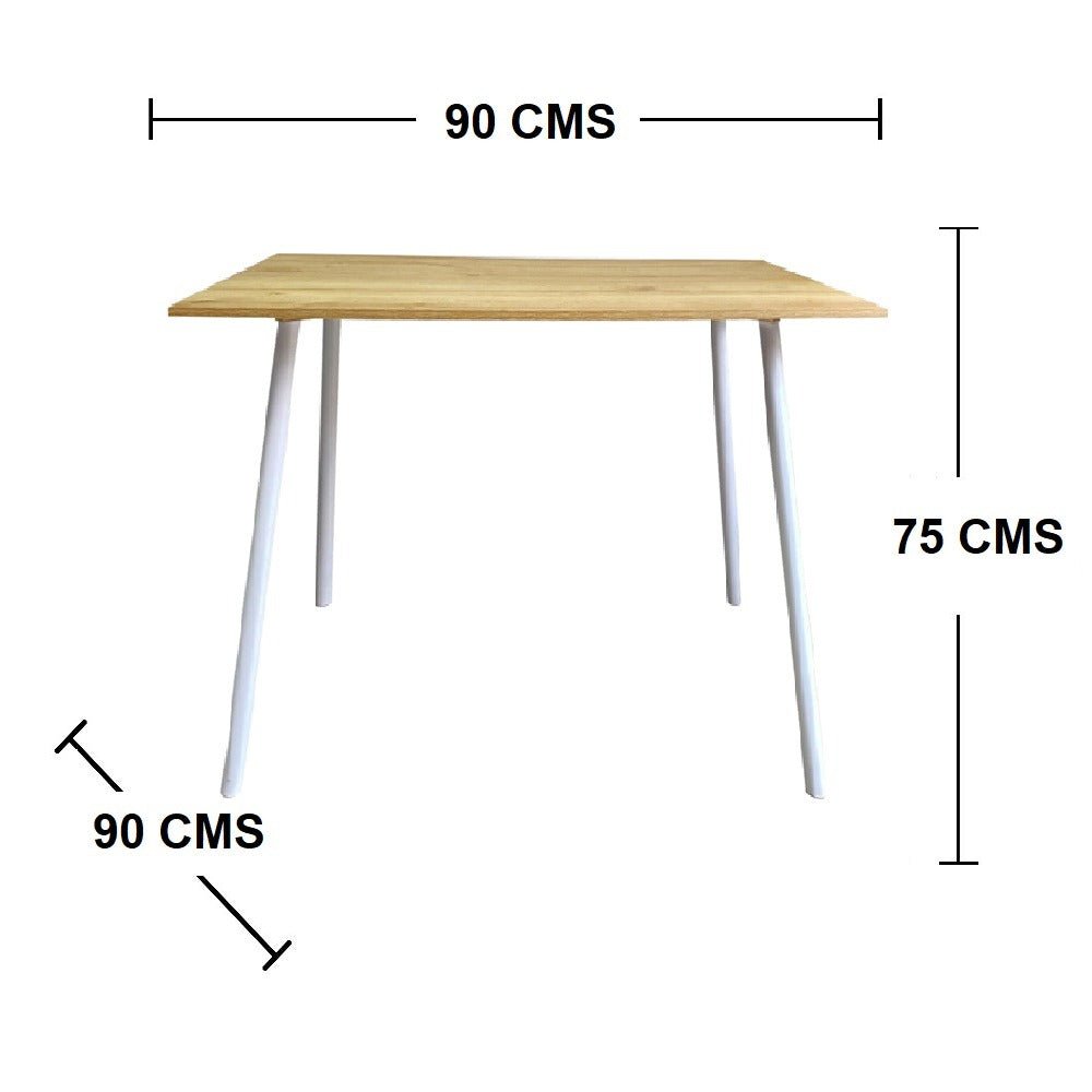 Comedor Cuadrado Duna 90 cm de Cuatro Puestos sin Sillas - Comedores | Bylmo