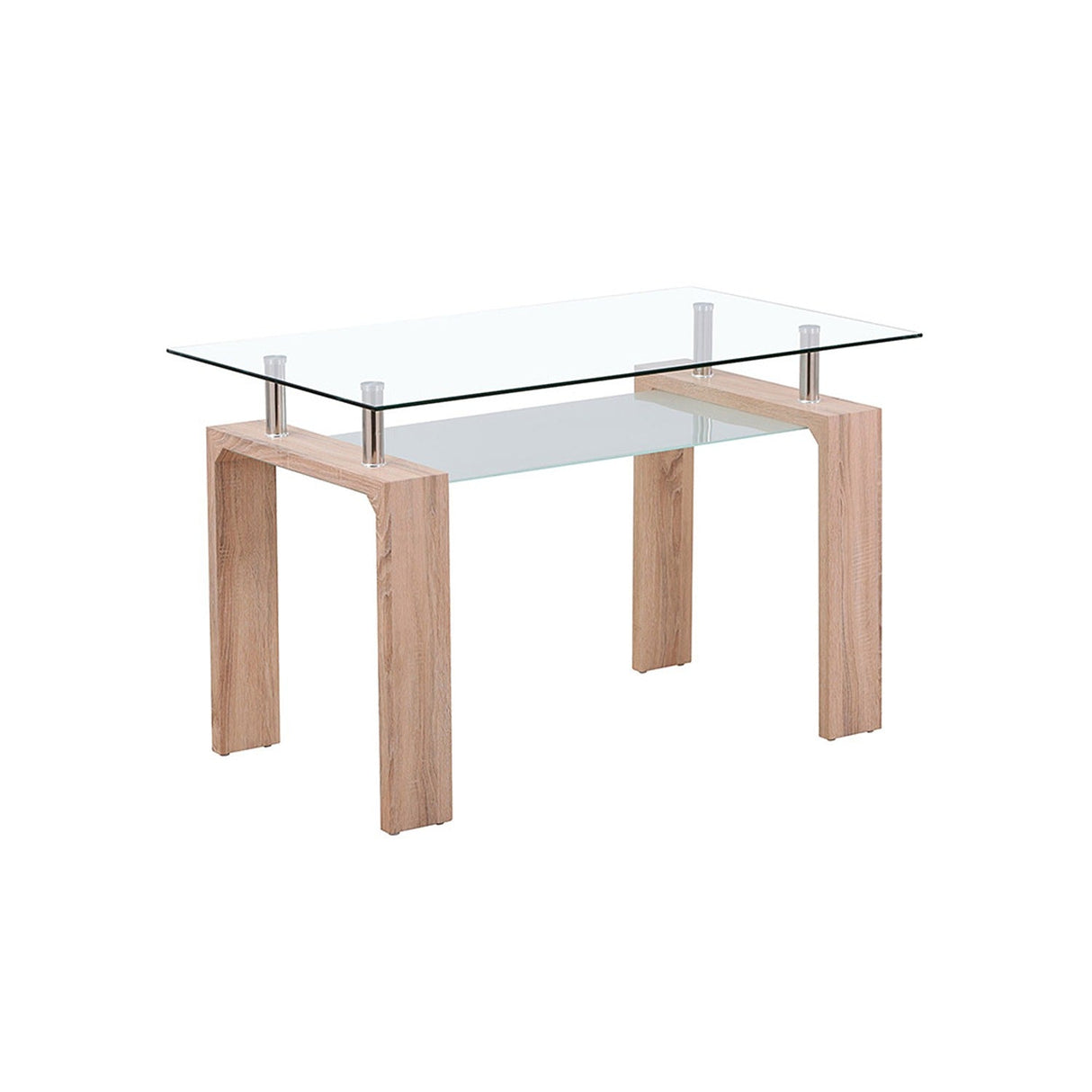 Comedor Diniza Cafe 120x70cm Rectangular de Cuatro Puestos y con Cuatro Sillas - Comedores | Bylmo