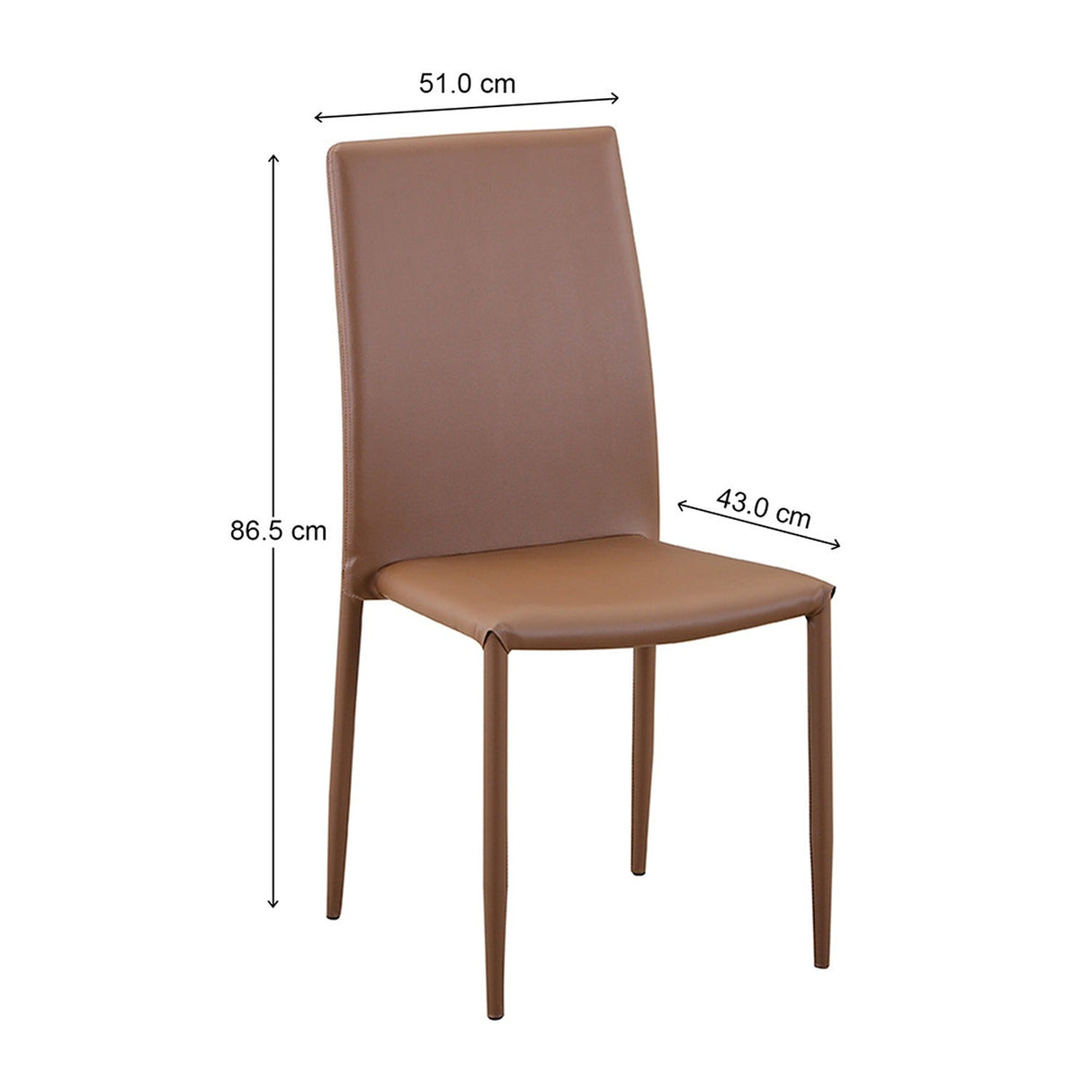 Comedor Diniza Cafe 120x70cm Rectangular de Cuatro Puestos y con Cuatro Sillas - Comedores | Bylmo