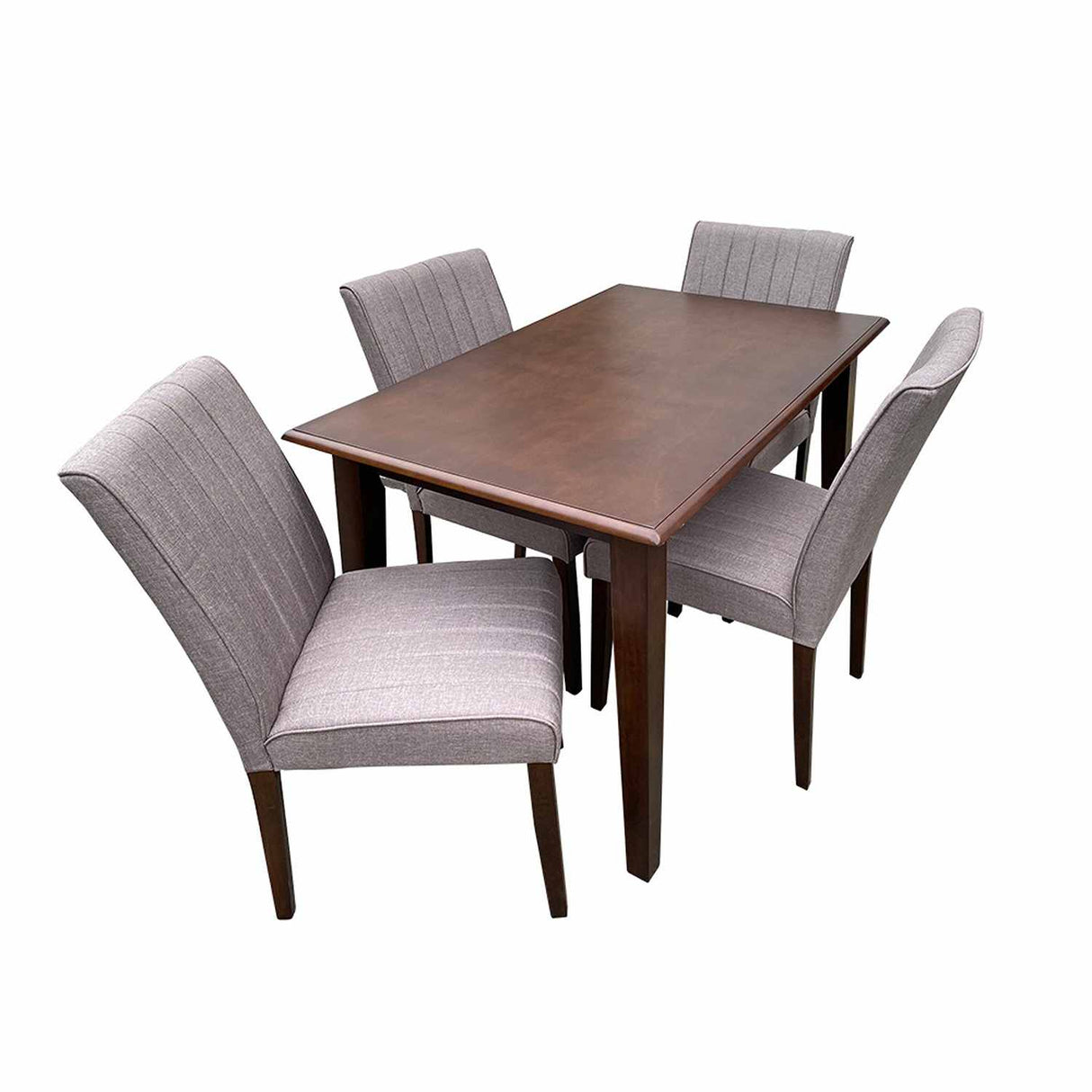 Comedor Glienza Wengue 120x74cm Rectangular de Cuatro Puestos y con Cuatro Sillas - Comedores | Bylmo