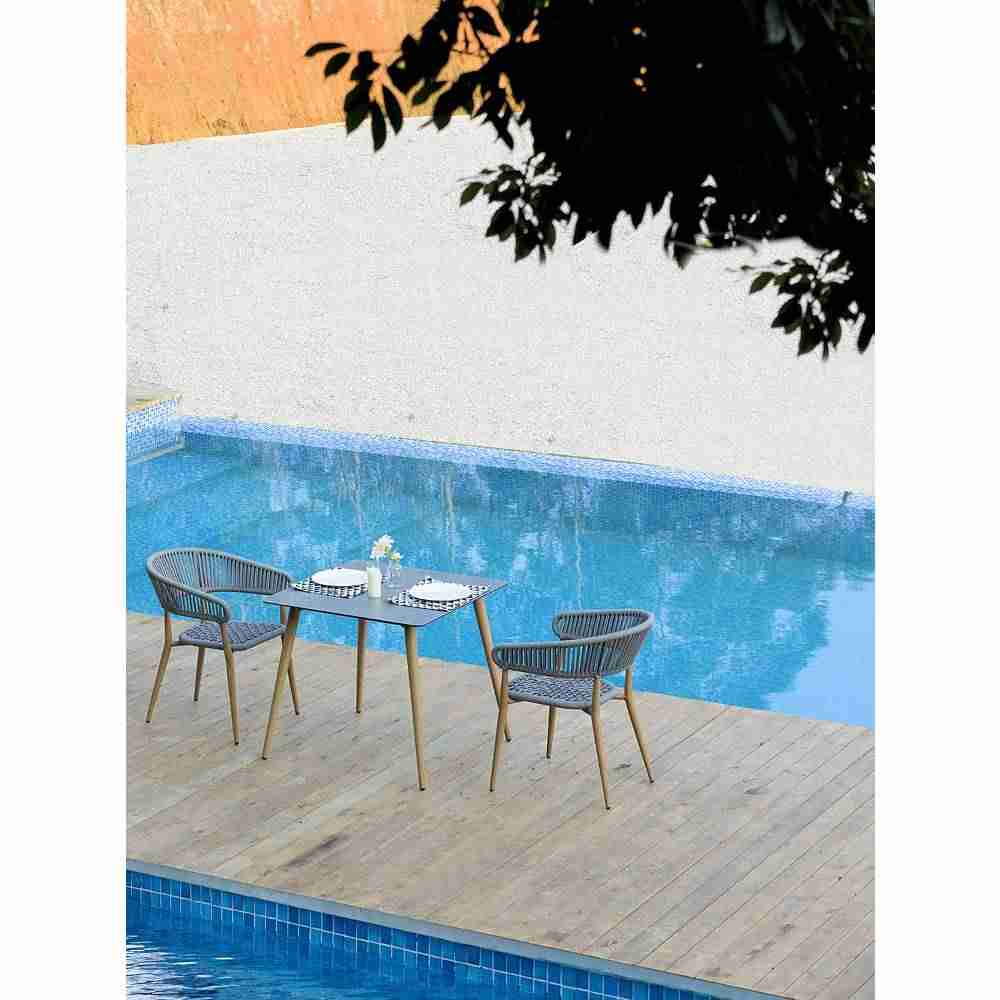 Comedor Nórdico Gris 80 cm de Exterior - Comedores | Bylmo