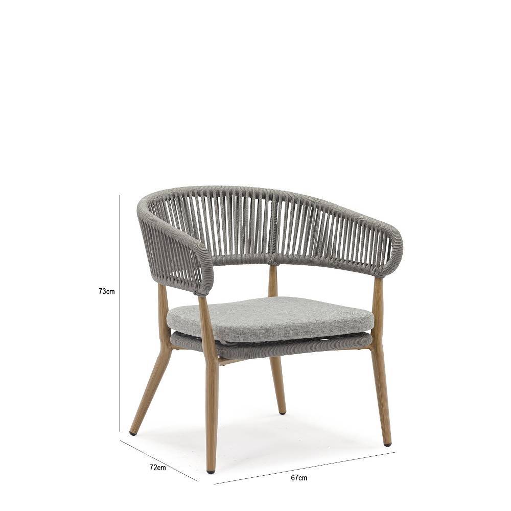 Comedor Nórdico Gris 80 cm de Exterior - Comedores | Bylmo
