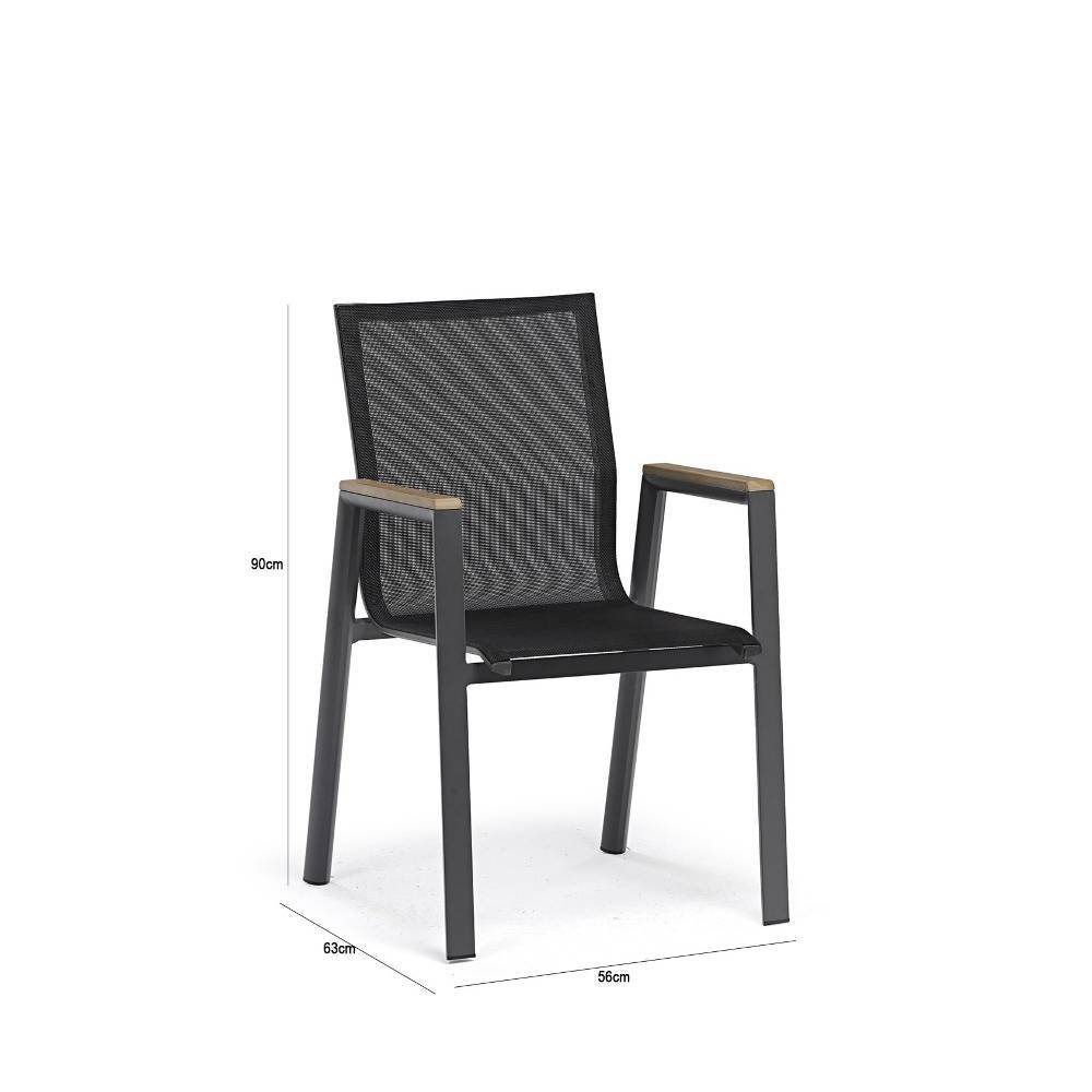 Comedor Tampere Gris 160 cm de Exterior - Comedores | Bylmo