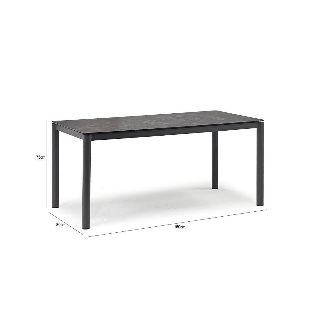 Comedor Tour Gris 160 cm de Exterior - Comedores | Bylmo