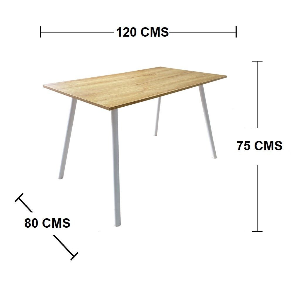 Comedor Rectangular Duna 120 cm de Cuatro Puestos sin Sillas - Comedores | Bylmo