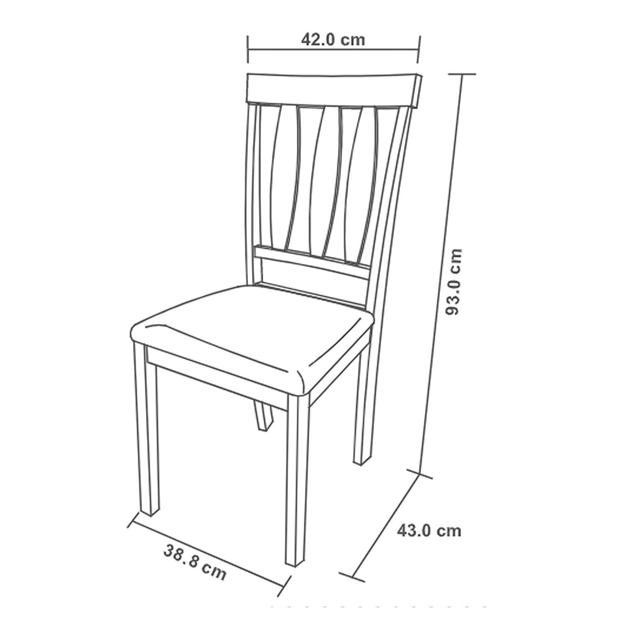 Comedor Salento Crema 110x74cm Rectangular de Cuatro Puestos y con Cuatro Sillas - Comedores | Bylmo