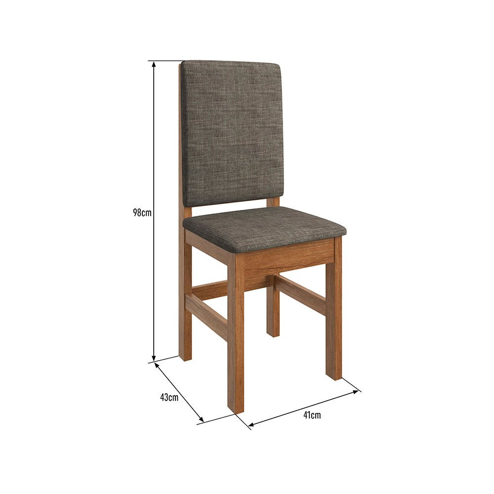 Comedor San Diego Canela 180 cm de Ocho Puestos (Incluye Sillas) - Comedores | Bylmo