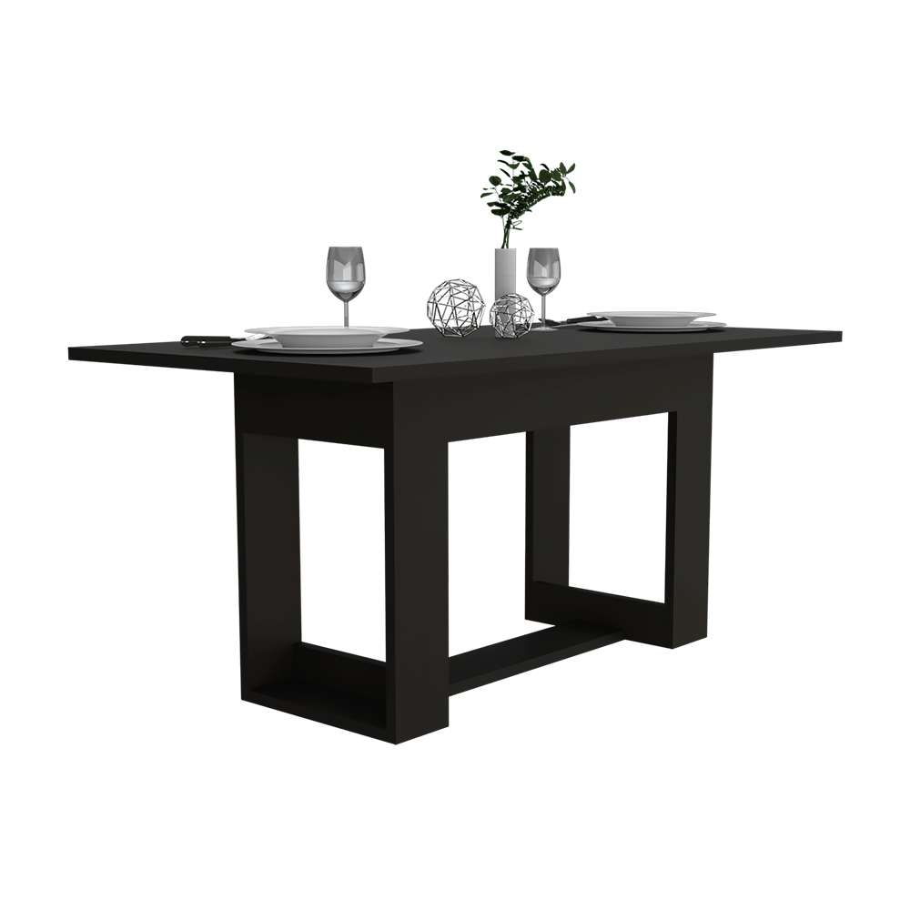 Mesa de Comedor Volterra Wengue 160 cm de Seis Puestos (Sin Sillas) - Comedores | Bylmo