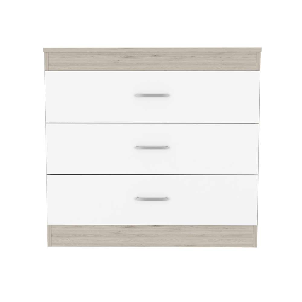 Cómoda Melia Ceniza 80x75.7cm De Tres Hileras con Tres Cajones - Cajoneras | Bylmo