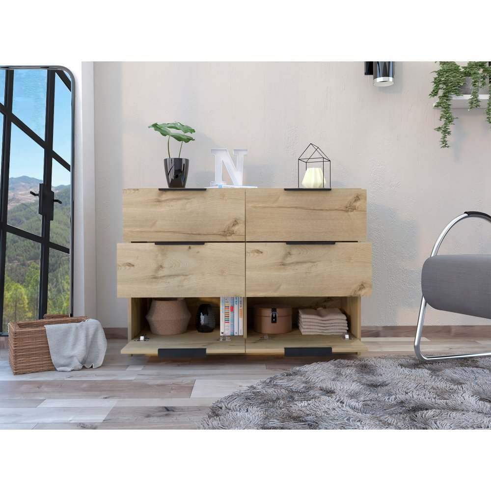 Cómoda Kaia Duna 107x77.6cm De Tres Hileras con Tres Cajones - Cajoneras | Bylmo