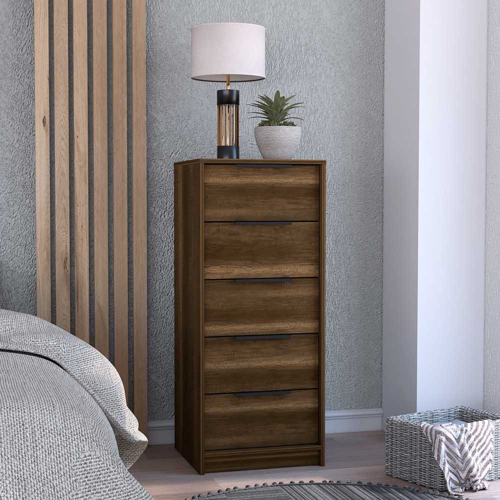 Cómoda Kaia Caramelo 45x107.8cm De Cuatro Hileras con Cuatro Cajones - Cajoneras | Bylmo