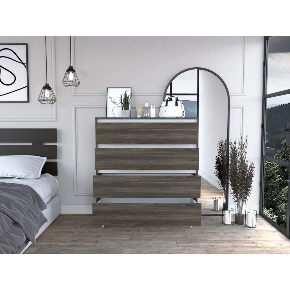 Cómoda Loira Siena 100 cm con Cuatro Cajones - Cajoneras | Bylmo