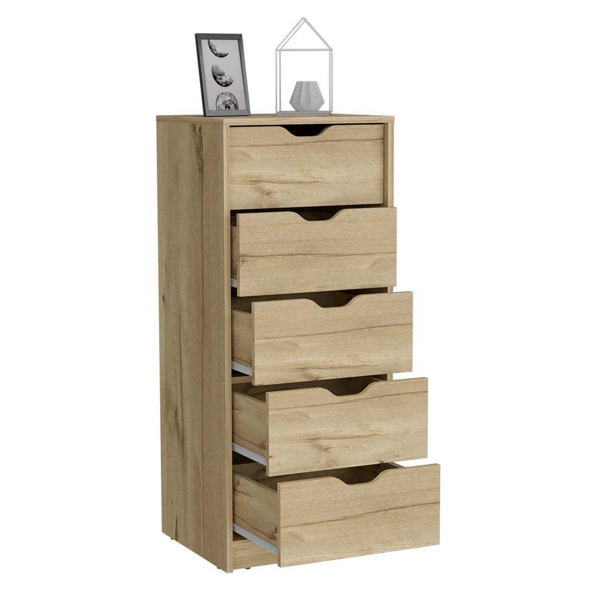 Cómoda Basilea Duna 45x108cm De Cinco Hileras con Cinco Cajones - Cajoneras y Comodas | Bylmo