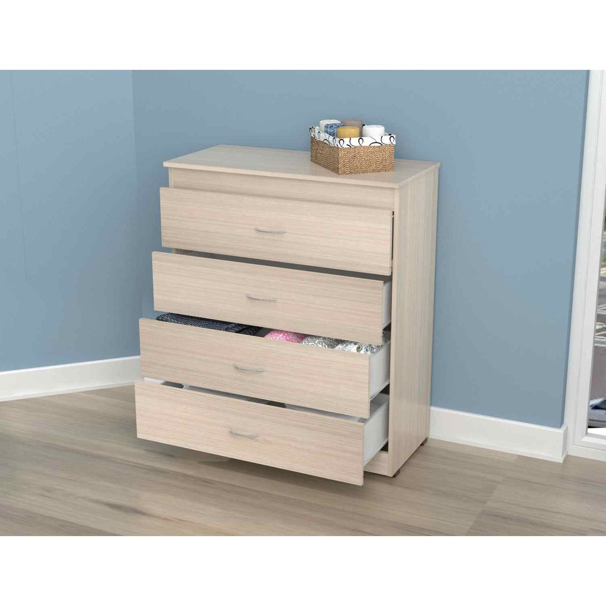 Cómoda Arena 80x96cm De Cuatro Hileras con Cuatro Cajones - Cajoneras y Comodas | Bylmo