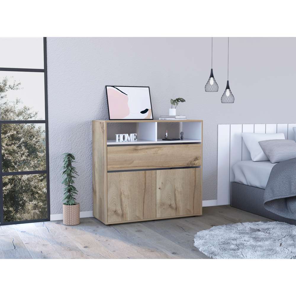Cómoda Galanto Duna 100 cm con Un Cajón y Dos Puertas - Cajoneras | Bylmo