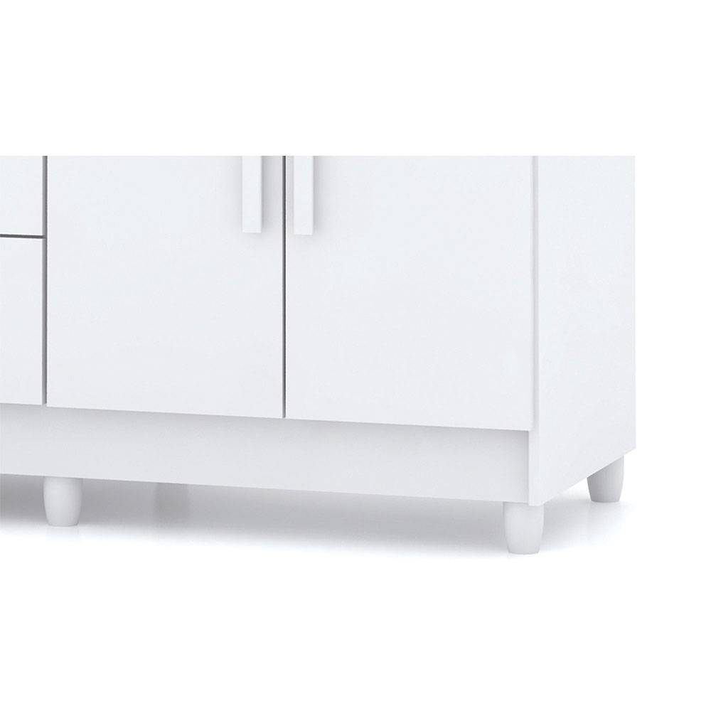 Cómoda Ginesta Blanco 122x96.5cm De Cinco Hileras con Cinco Cajones - Cajoneras | Bylmo