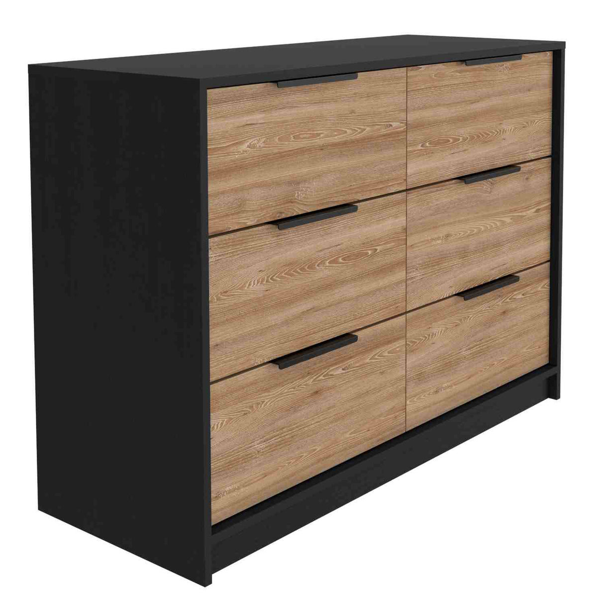 Cómoda Kaia Wengue 107x78cm De Tres Hileras con Tres Cajones - Cajoneras y Comodas | Bylmo