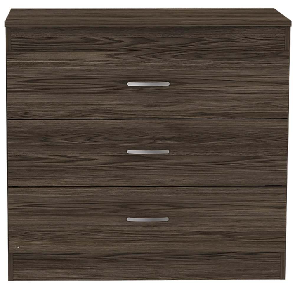 Cómoda Melia Coñac y Blanco 80x75cm De Tres Hileras con Tres Cajones - Cajoneras | Bylmo