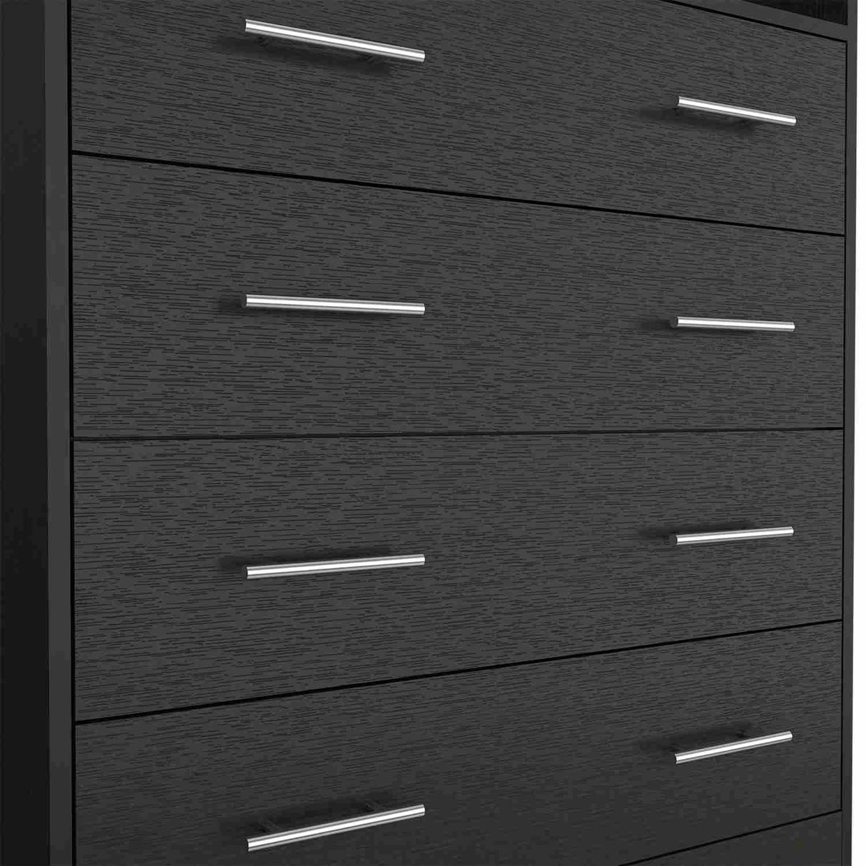 Cómoda Peru Wengue 84x110cm De Cuatro Hileras con Cuatro Cajones - Cajoneras y Comodas | Bylmo