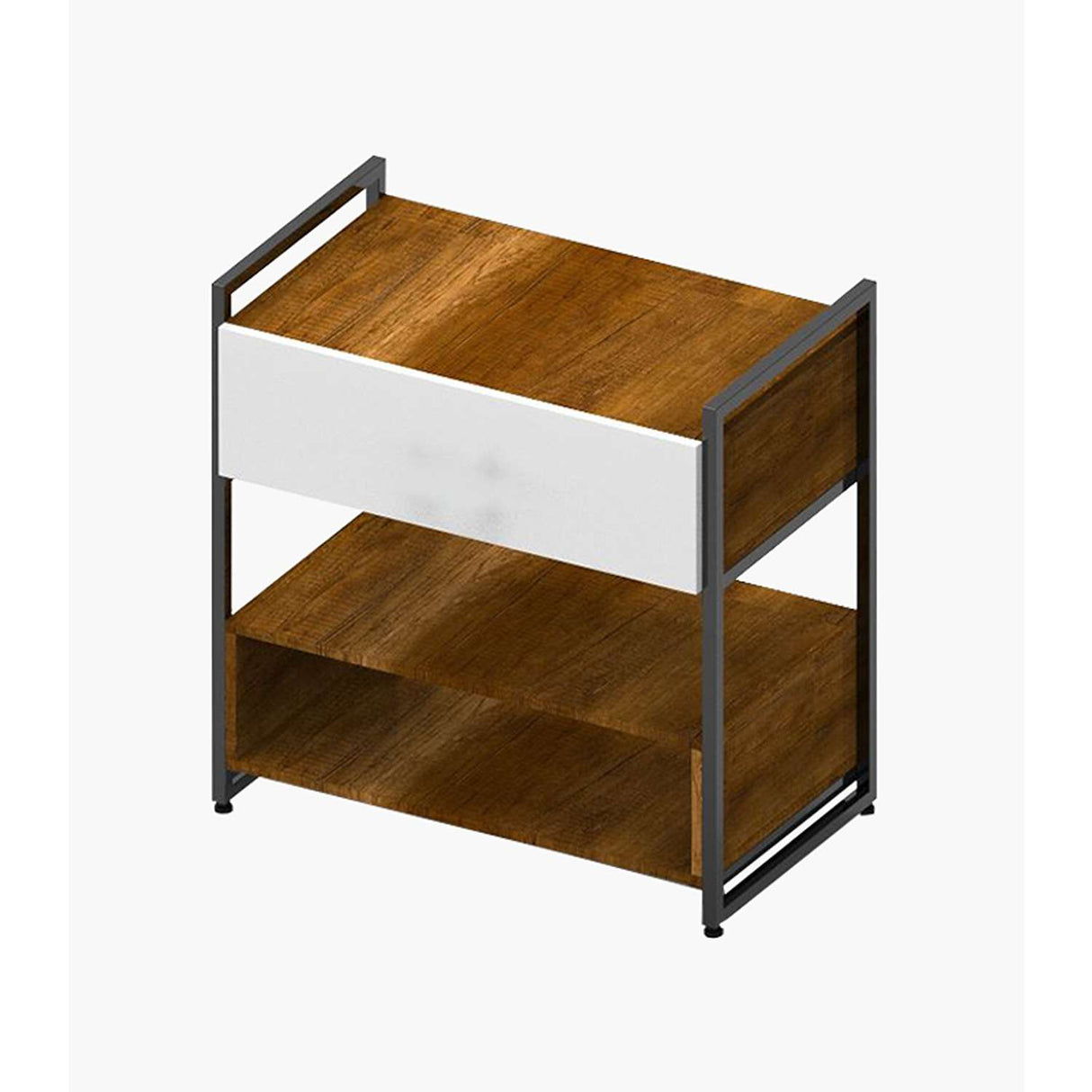 Cómoda Serene Caramelo con Blanco 64 cm con Almacenamiento - Cajoneras y Comodas | Bylmo