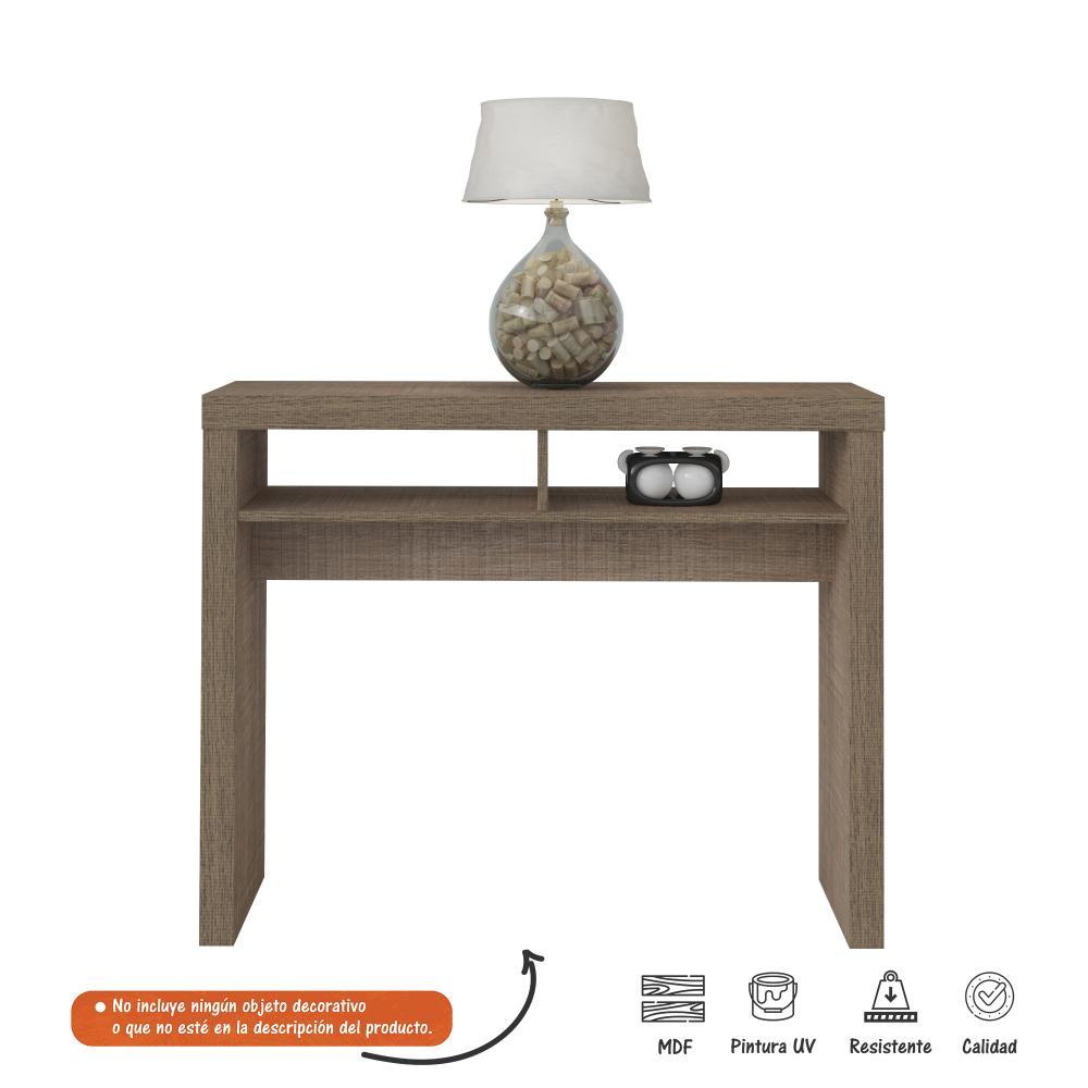 Arrimo Dunas Canela 100 cm con Entrepaño - Mesas | Bylmo