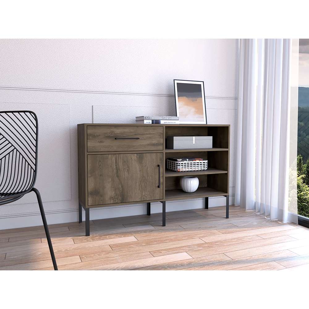 Arrimo Soho Bellota 120 cm con Una Puerta y Un Cajón - Bifes | Bylmo