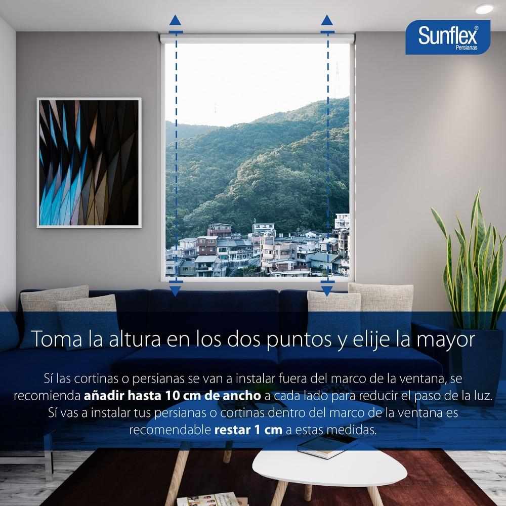 Persiana Blackout Negro 100x180cm Fondo Entero Enrollable - Cortinas | Bylmo