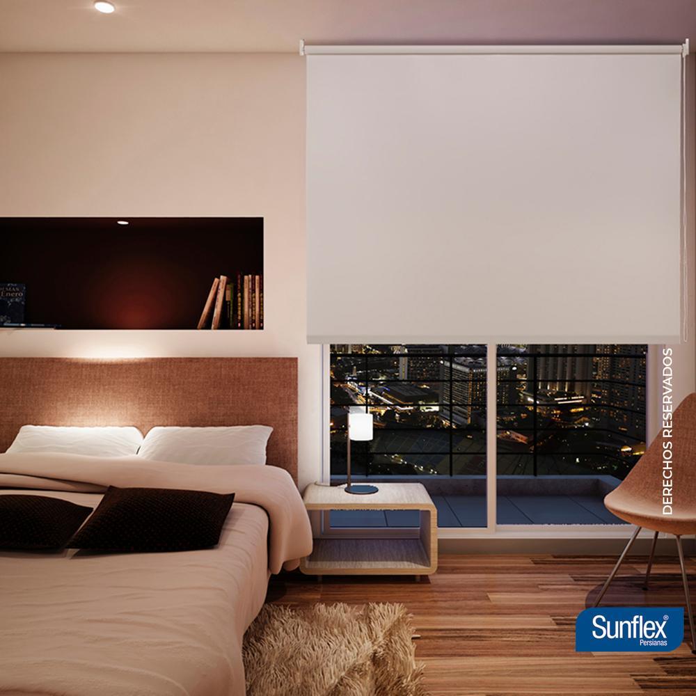 Persiana Blackout Blanco 120x230cm Fondo Entero Enrollable - Cortinas | Bylmo