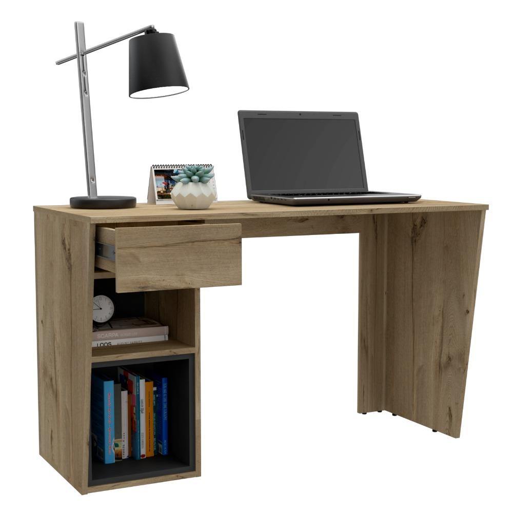 Escritorio Berlin Duna 120 cm con Cajón y Entrepaños - Escritorios y Archivadores | Bylmo
