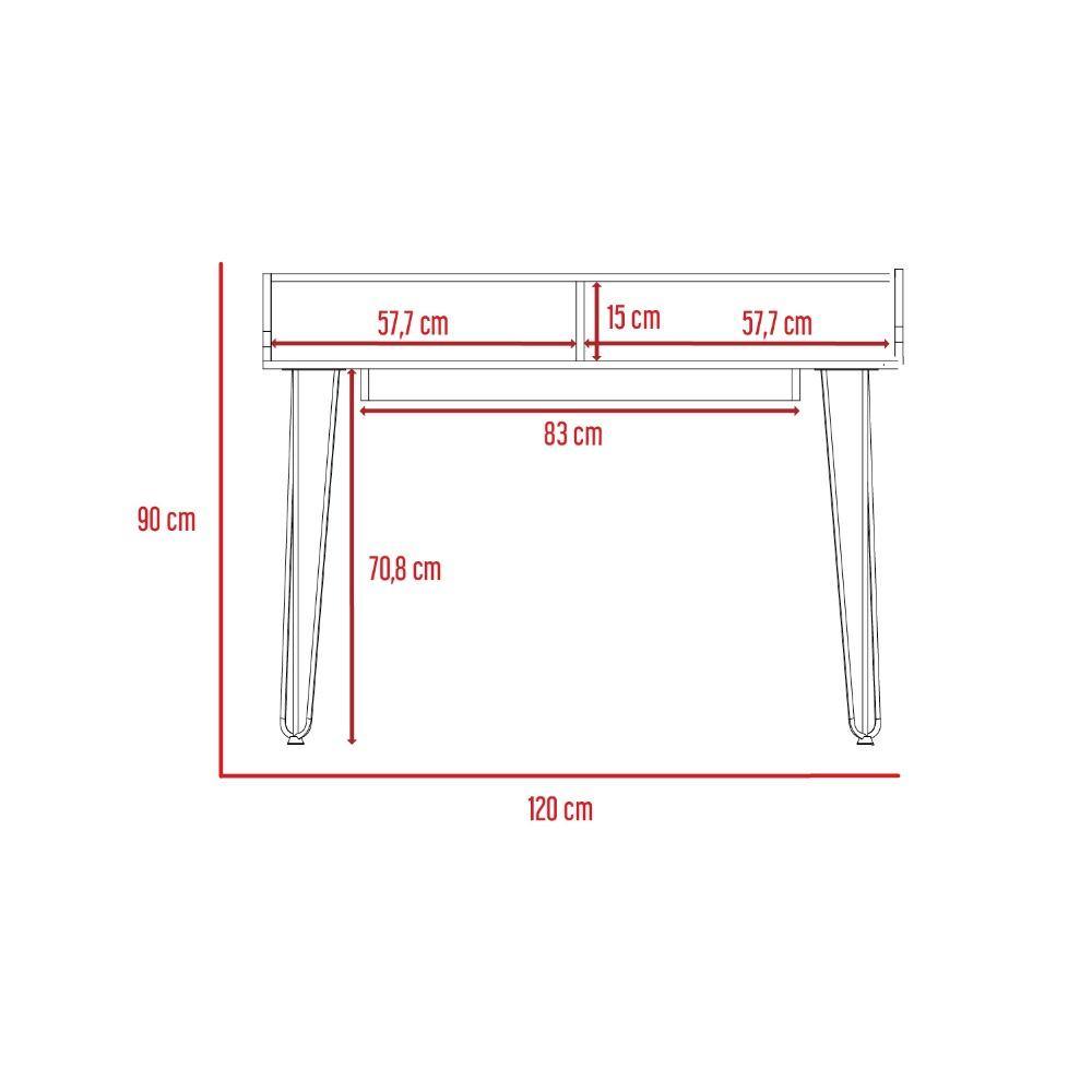 Escritorio Palermo Gales 120 cm Minimalista - Escritorios y Archivadores | Bylmo