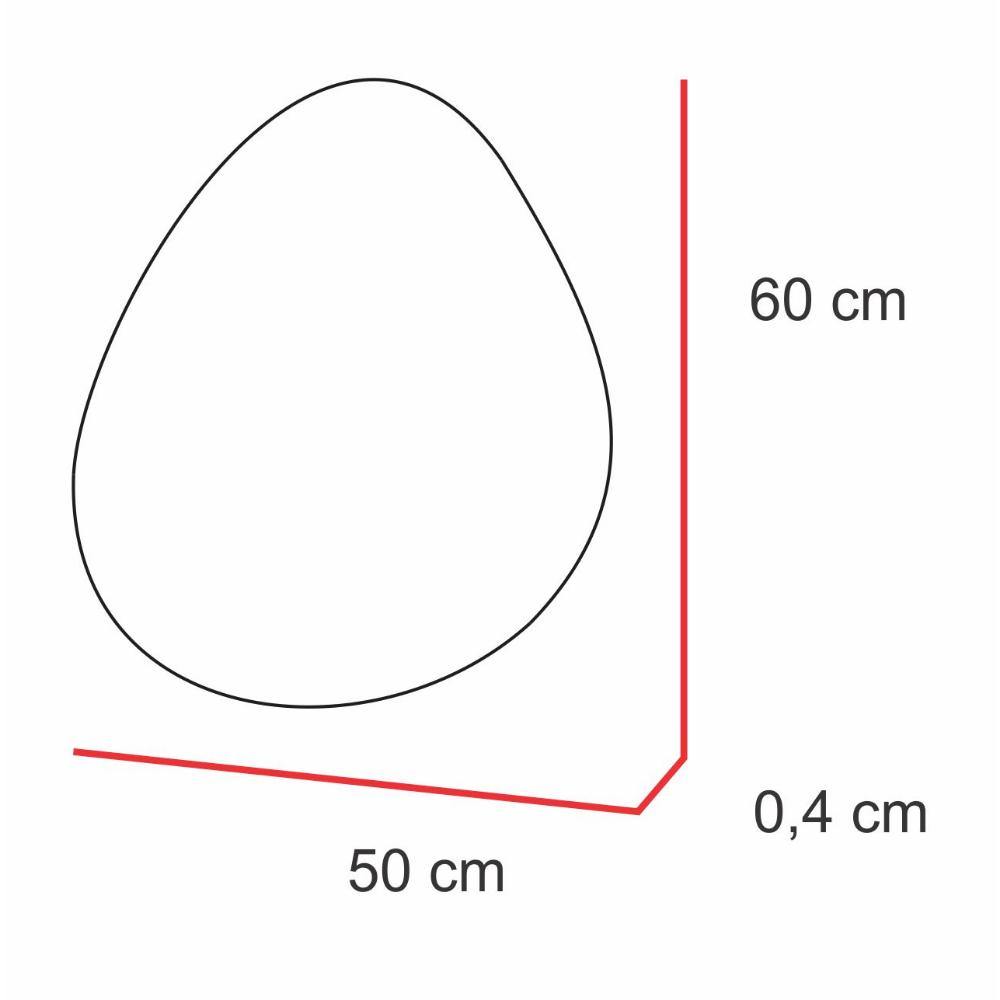 Set x 3 Espejos Gotas Plateado 40x40cm Asimetrico sin Marco - Espejos Decorativos | Bylmo