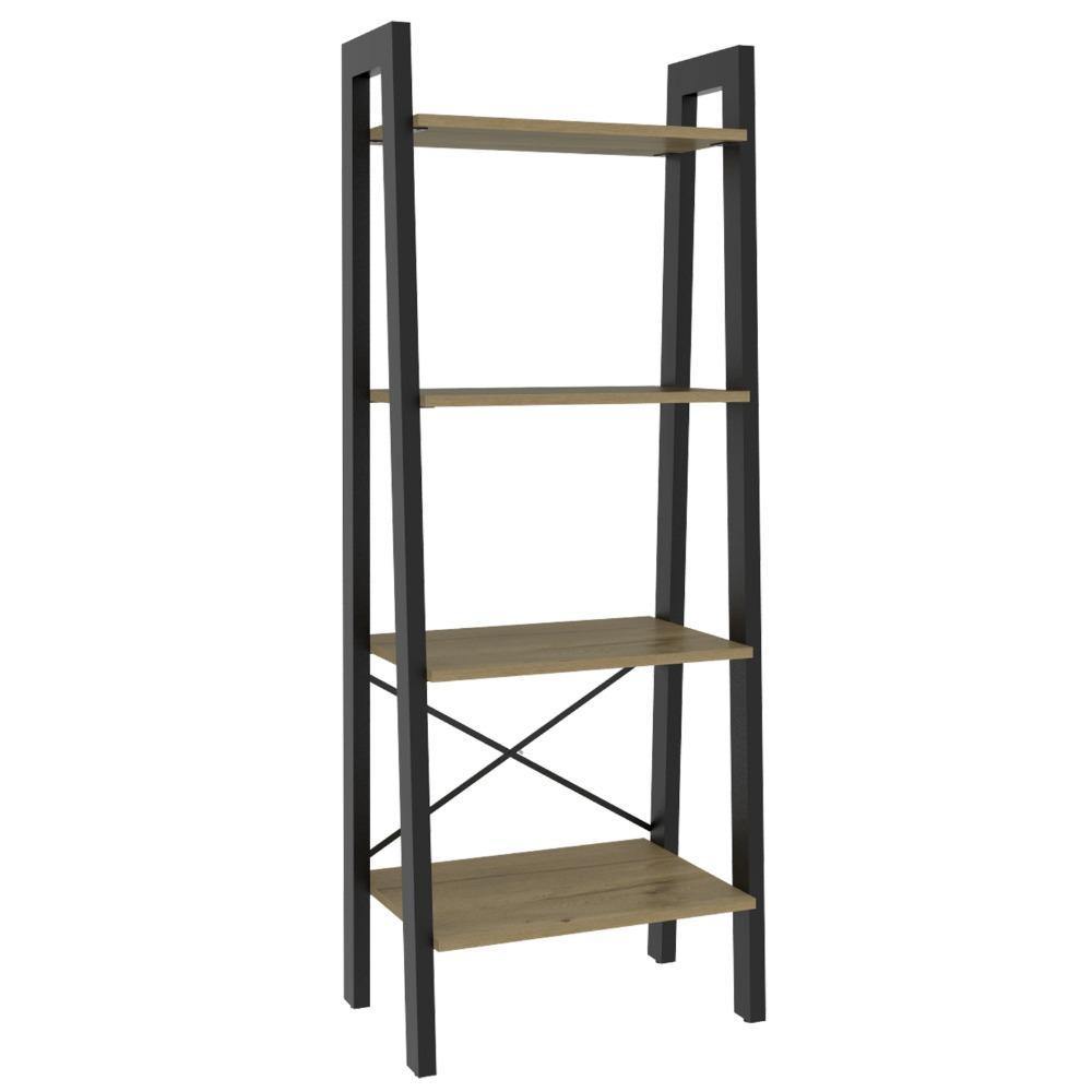 Biblioteca escalera Ferrato Duna 138.1x52.5cm con Cuatro Compartimientos - Bibliotecas | Bylmo